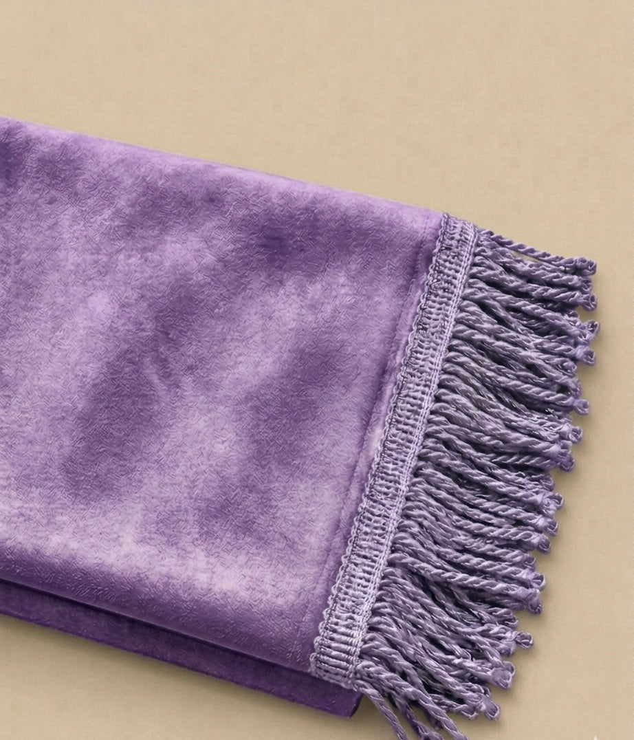 tapis de prière uni brodé