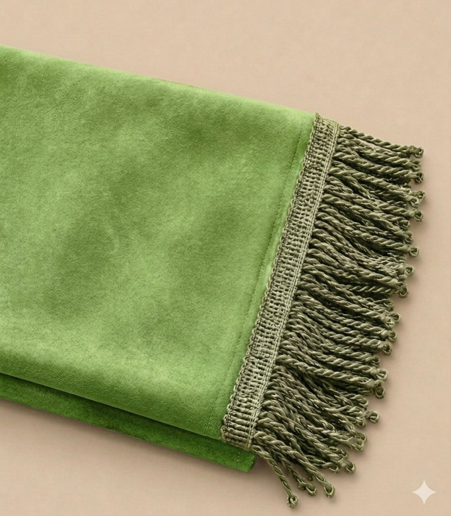 tapis de prière uni brodé