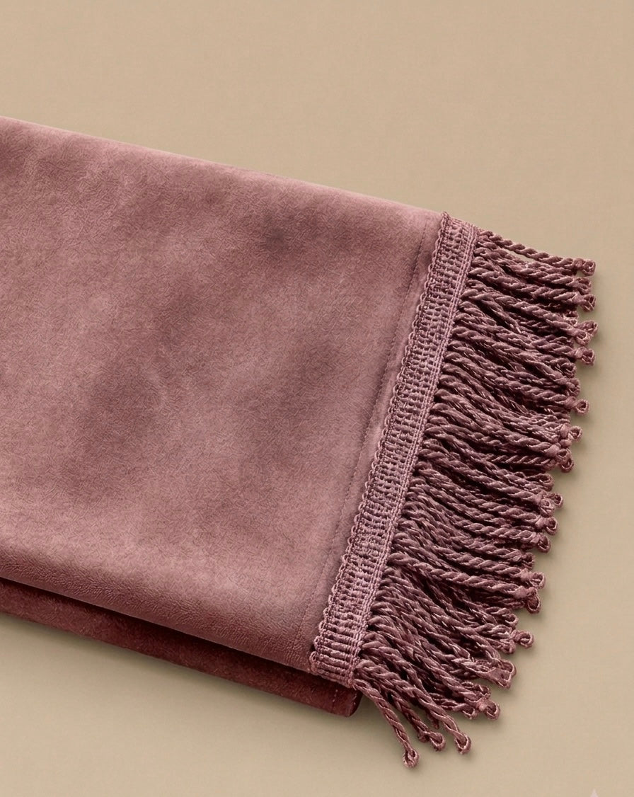 tapis de prière uni brodé